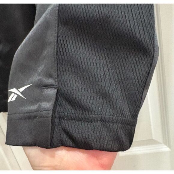 REEBOK - NWT MEN's Sz XL Classic Basketball Satin & Mesh Black Athletic Shorts - Picture 6 of 14